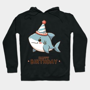 Kawaii Happy Birthday Baby Shark Party Hoodie
